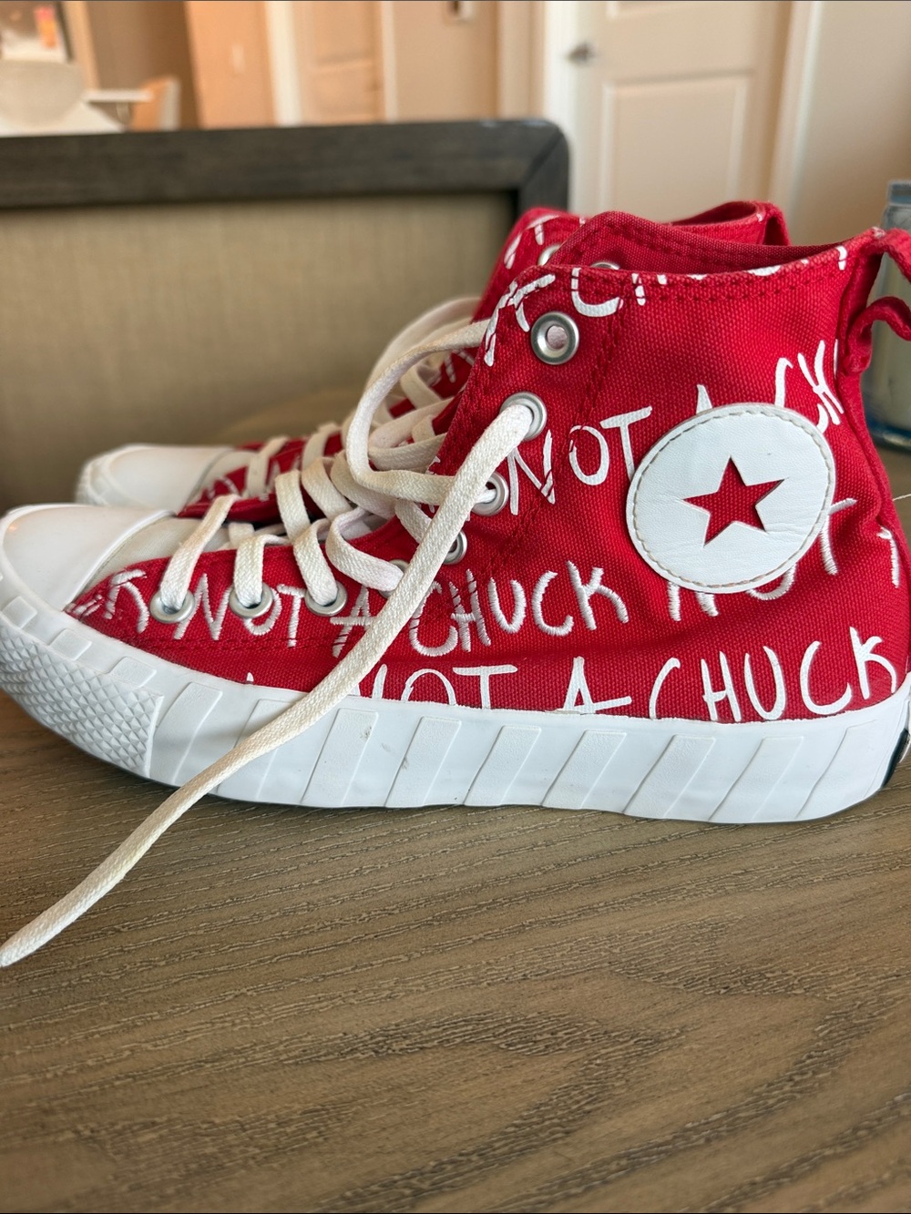 Converse kid’s UNT1TL3D High Top Red White 171965C All Star Skate